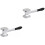 2Pcs Kitchen Steak Hammer Silver Meat Tenderizer Mallet 3