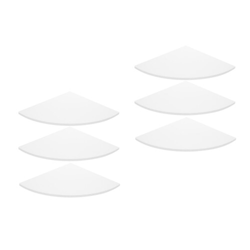6Pcs White Small Floating Corner Shelves Wall Storage Organizer 2