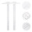 8 Pcs Supplies Double Plastic Measuring Tool White Student 9