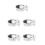 5Pcs Strong Silver Recliner Release Pull Handles for Sofa and Chair 3