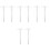 8 Pcs Supplies Double Plastic Measuring Tool White Student 3