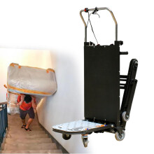Electric Stair Climbing Hand Truck with Brake, 500kg Heavy Duty Powered Stair Climber Dolly for Moving
