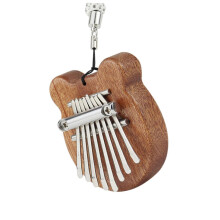 Kalimba Thumb Piano 8 Key Compact Ergonomic Design for Beginners Travel and Home Brown
