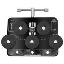 Brake Line Tubing Straightener with Dual Bearing Rollers, Universal 3/16'–1' Tube Alignment Tool