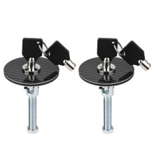 Universal Carbon Fiber Hood Pin Lock Kit 2pcs Racing Grade Quick Release Alloy Bonnet Lock with Keys