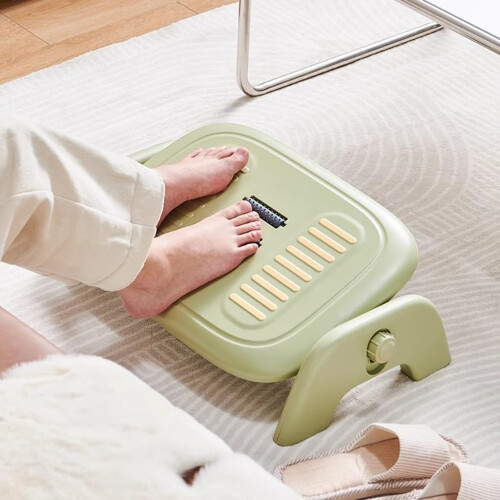 Adjustable Foot Rest Under Desk with Massage Rollers, Ergonomic Height Stool for Office and Home 1