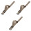 3 Pcs Nylon Watch Strap 24mm Adjustable Beige 2