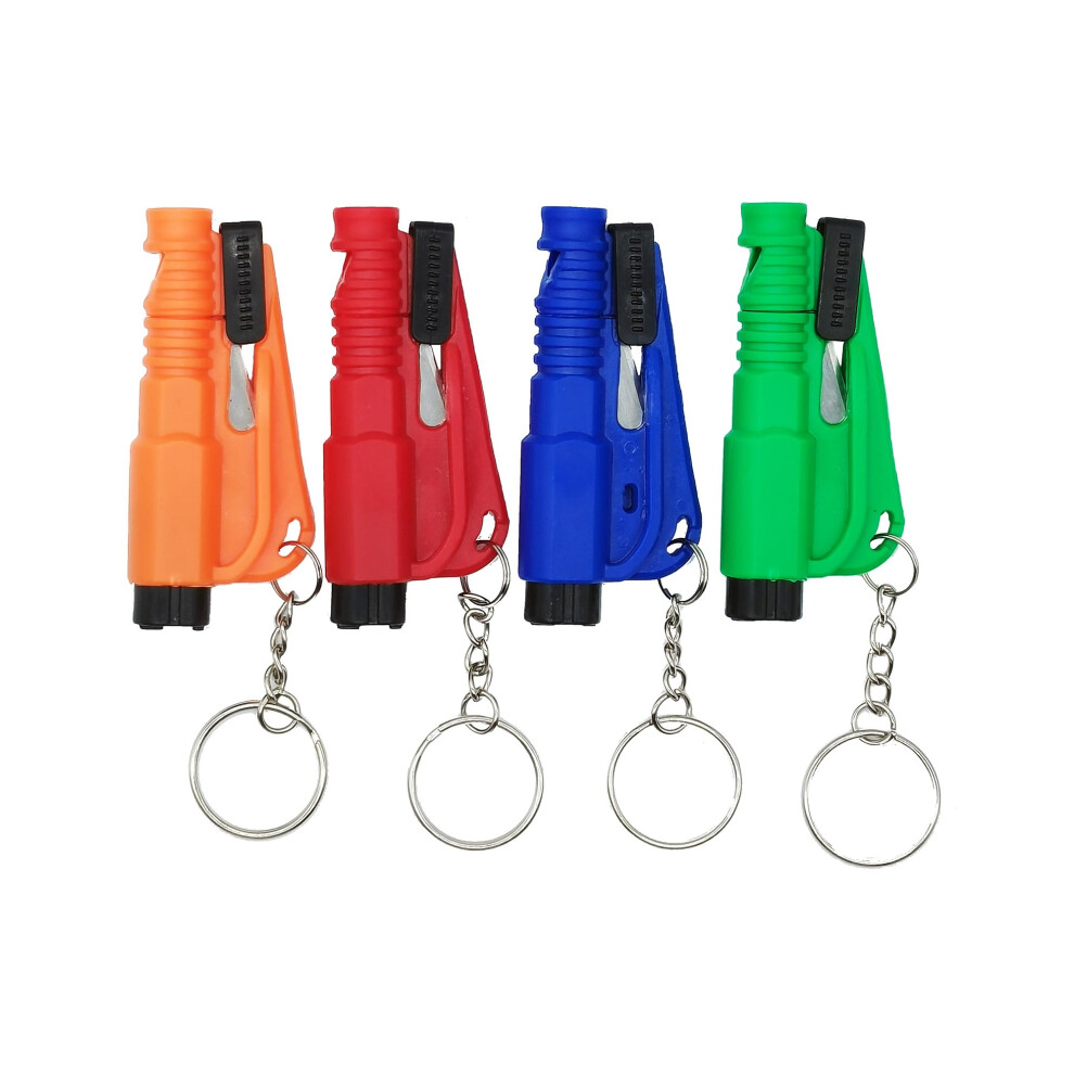 4 Pcs Car Emergency Escape Tool With Window Breaker Seatbelt Cutter And Whistle For Underwater Use 9070919804533