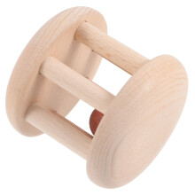 2Pièces Jouet Hochet Roller Bois Bébé