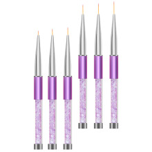 30Pièces Nail Art Violet Pour Lignes Fines Et Détails