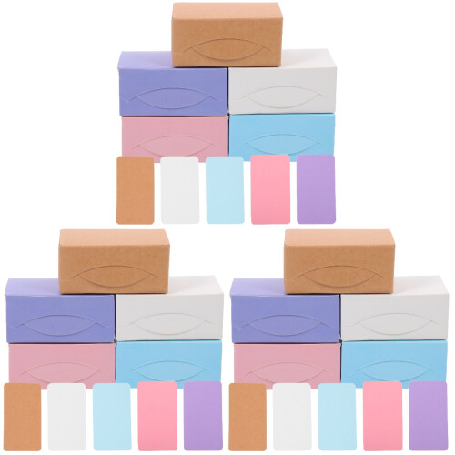 1500Pièces Petites Cartes Blanches Pour Notes Et Décor Coloré 1