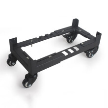 Adjustable CPU Stand with Wheels, Metal Computer Tower Holder for Desk, Improved Airflow Design, Small Size