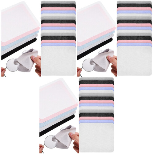 60Pièces Chiffons Absorbants Nettoyage Verres 2
