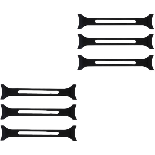 6Pièces Attache Masque Flexible Noir Usage Suspendu 2
