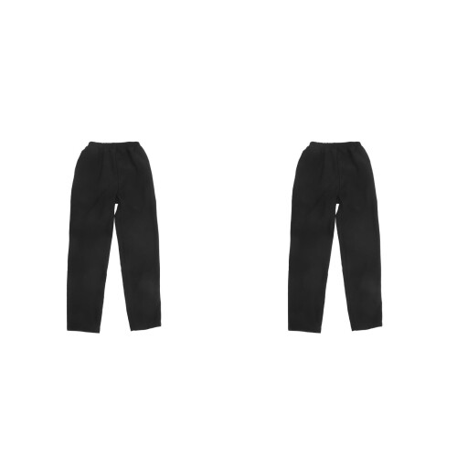 2Pièces Black Work Pants Chef Uniform Respirant Anti-Usure 1
