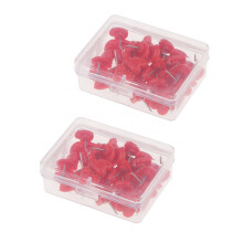 100Pièces Épingles Push Rouge Pour Affichage Et Organisation