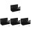 4Ensembles Support Noir Rangement Lettres Et Cartes 4
