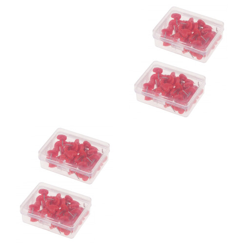 100Pièces Épingles Push Rouge Pour Affichage Et Organisation 2