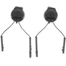 3Paires Porte-Casque Professionnel Noir Rail Suspendu Usage Extérieur