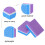 100Pièces Tampons Éponge Violet Pour Ongles Outils DIY 11