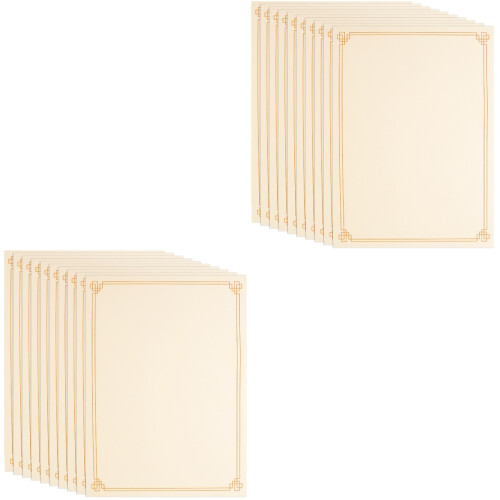 20Pièces Beige Imprimable Pour Certificats Et Diplômes A4 École 2