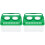 2Pièces Conteneur Observation Extérieur Vert Loupe 4