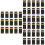 300Pièces Capsules De Vin Thermorétractables Noires Bord 6
