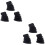 6Pièces Pieds Caoutchouc Pour Support Batterie Simple Et Double 6
