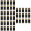 300Pièces Capsules De Vin Thermorétractables Noires Bord 7