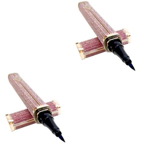 2Pièces Crayon Eyeliner Rose, Durable, Application Stable 2
