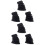 6Pièces Pieds Caoutchouc Pour Support Batterie Simple Et Double 5