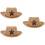3Pièces Chapeaux Kaki Décoratifs Pour Sorties 9