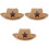 3Pièces Chapeaux Kaki Décoratifs Pour Sorties 5