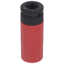 3Pièces Douilles 21Mm Impact 1/2 Rouge -V Pour Écrous De Roue