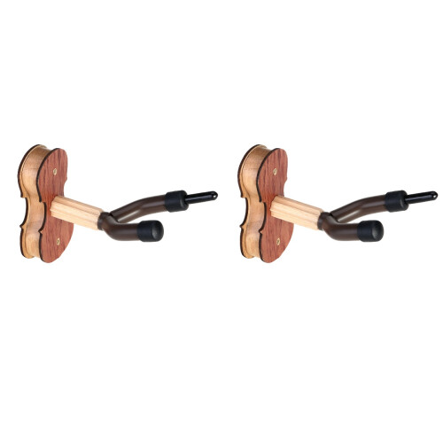2Pièces Support Mural Violon Bois Confortable Et Robuste 1
