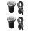 2Pièces Accessoire Bouton ABS Noir Silicone Étanche Durable 7