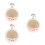 3Pièces Cendrier Ceramique Portable Decoration Maison 7