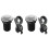 2Pièces Accessoire Bouton ABS Noir Silicone Étanche Durable 4