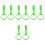 4Paires Anneaux Bébé Vert En PP Durables Pour Lit 5
