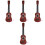 4Pièces Jouets Enfants ABS Marron Instruments Pour Débutants 9