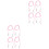 8Pièces Lanière Mitaines Nylon Rose Portable Anti-Perte 5