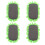 4Pièces Nettoyeur Pour Tableau Et Ardoise Vert 9