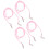 8Pièces Lanière Mitaines Nylon Rose Portable Anti-Perte 2