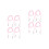 8Pièces Lanière Mitaines Nylon Rose Portable Anti-Perte 6