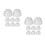 16Pcs Sealed Pc Shaker Cup Lids Splash-Proof Anti-Spill Replacement 4