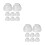 16Pcs Sealed Pc Shaker Cup Lids Splash-Proof Anti-Spill Replacement 8