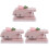3Pièces Perforateurs Compact Rose Pour Travaux Manuels 3