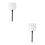 2Pcs Aluminum Pizza Paddle Silver Long Handle Perforated Baking Tool 3