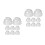 16Pcs Sealed Pc Shaker Cup Lids Splash-Proof Anti-Spill Replacement 5