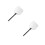 2Pcs Aluminum Pizza Paddle Silver Long Handle Perforated Baking Tool 5